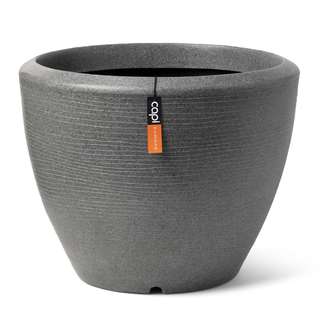 Capi Capi Flowerpot Arc Granite tapered Layer 60x48 cm Anthracite -colored