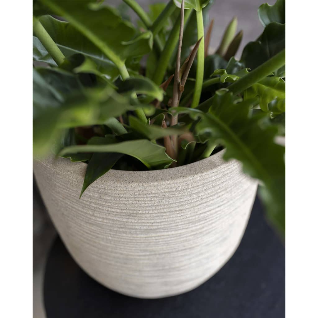 Capi capi planter wash rib 43x41 cm terrazzo beige