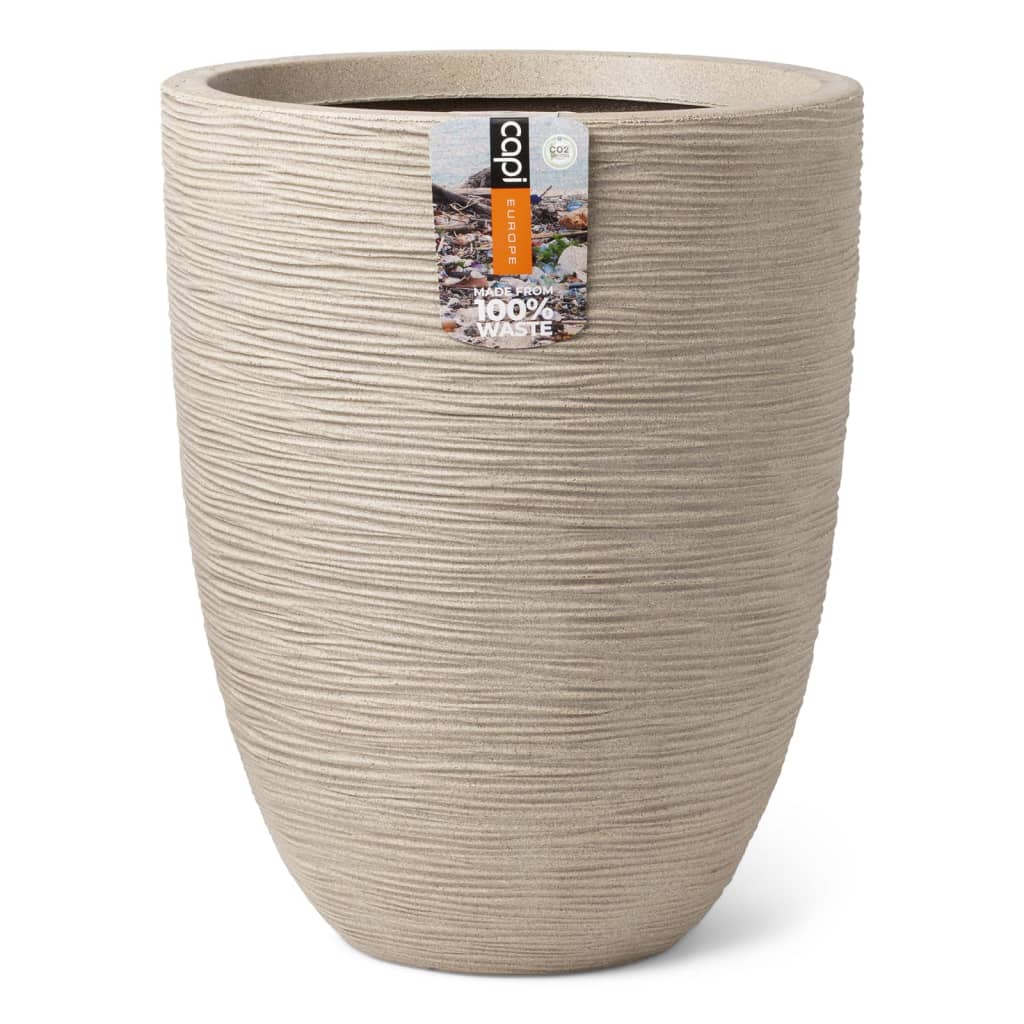 Capi capi planter vaske ribegen elegant lav 46x58 cm terrazzo beige