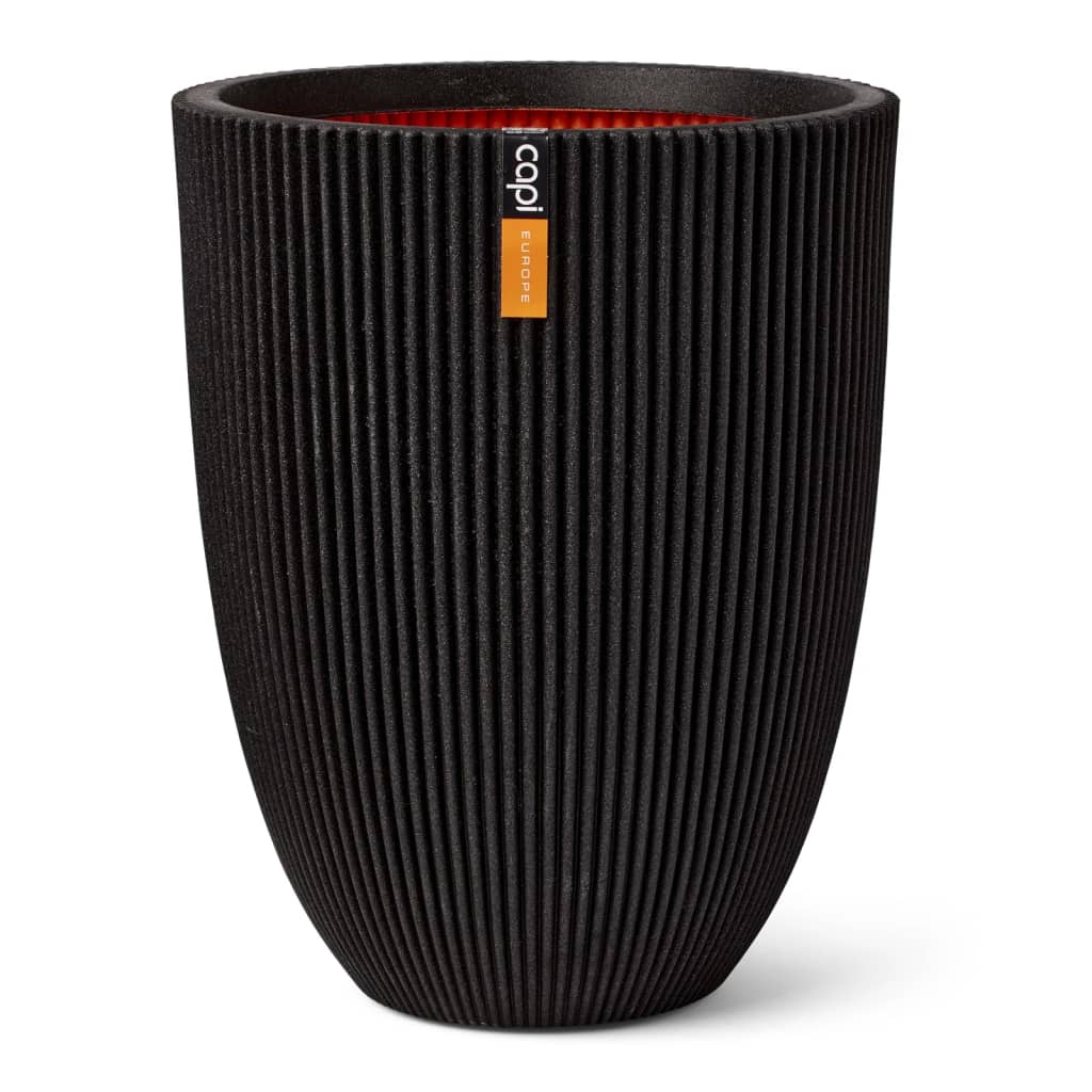 Capi Capi Flowerpot Groove Elegant 46x58 cm Black