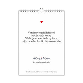 Comello what's up je boterham - verjaardagskalender - a4