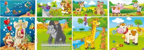 Badboekjes 4 designs, zonder tekst. 8 as