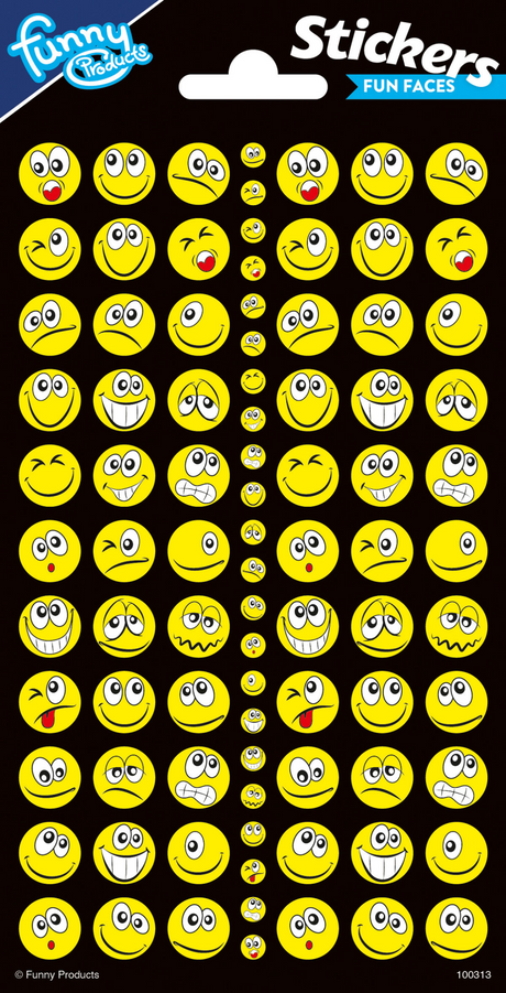 Totum stickervel twinkle - grappige gezichten