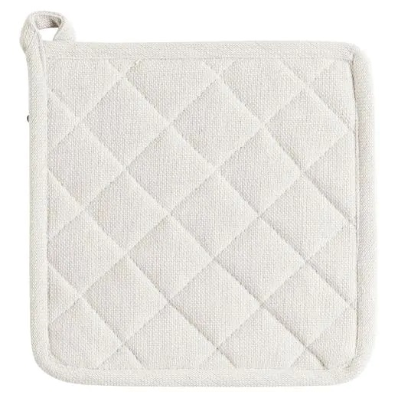 Linen and more lm pannenlap 20x20cm - indi ivoor