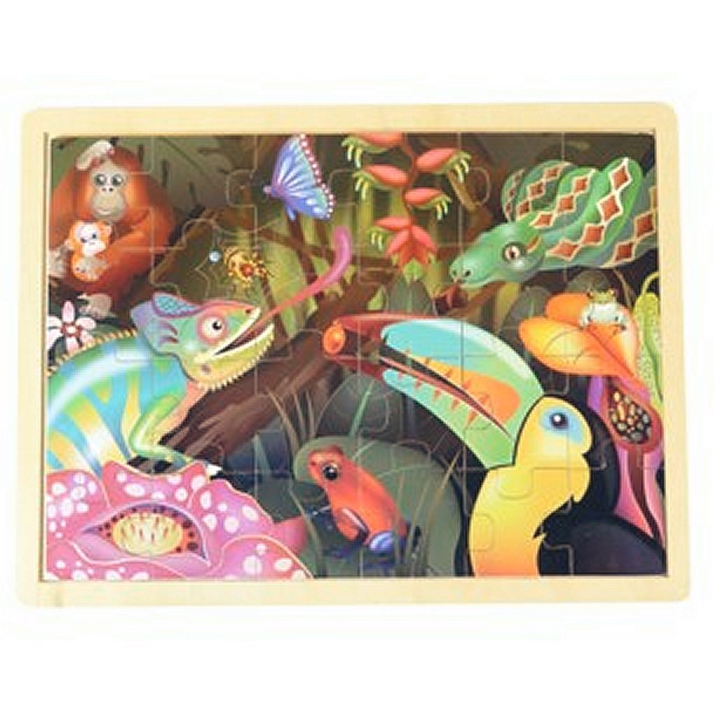 Simply for kids wooden puzzle rainforest