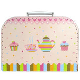 Simply for kids simply for porcelain tea set cupcake with briefcase