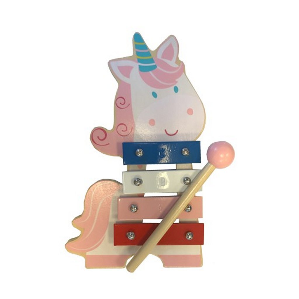 Semplicemente per bambini xilofono unicorno in legno