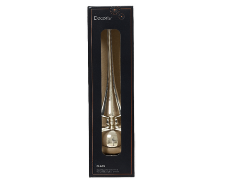 Piek glas 26cm - zilver
