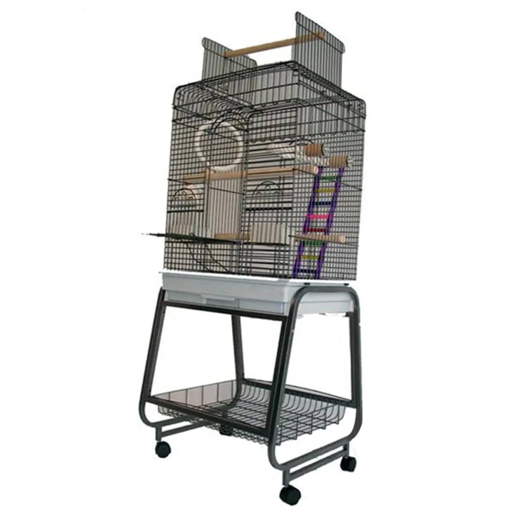 Strong Strong parrot cage Villa 56x43x154 cm silver gray 93025