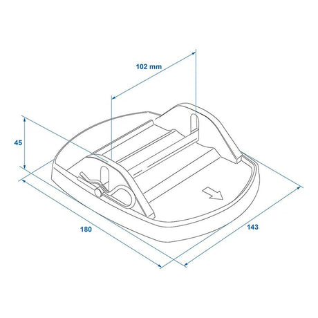 stabilisatievoeten met borgpen zwart 4 stuks