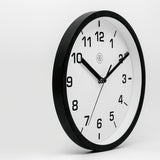 Nextime nx-7321zw wandklok nxt diameter 20cm kunststof zwart, witte wijzerplaat