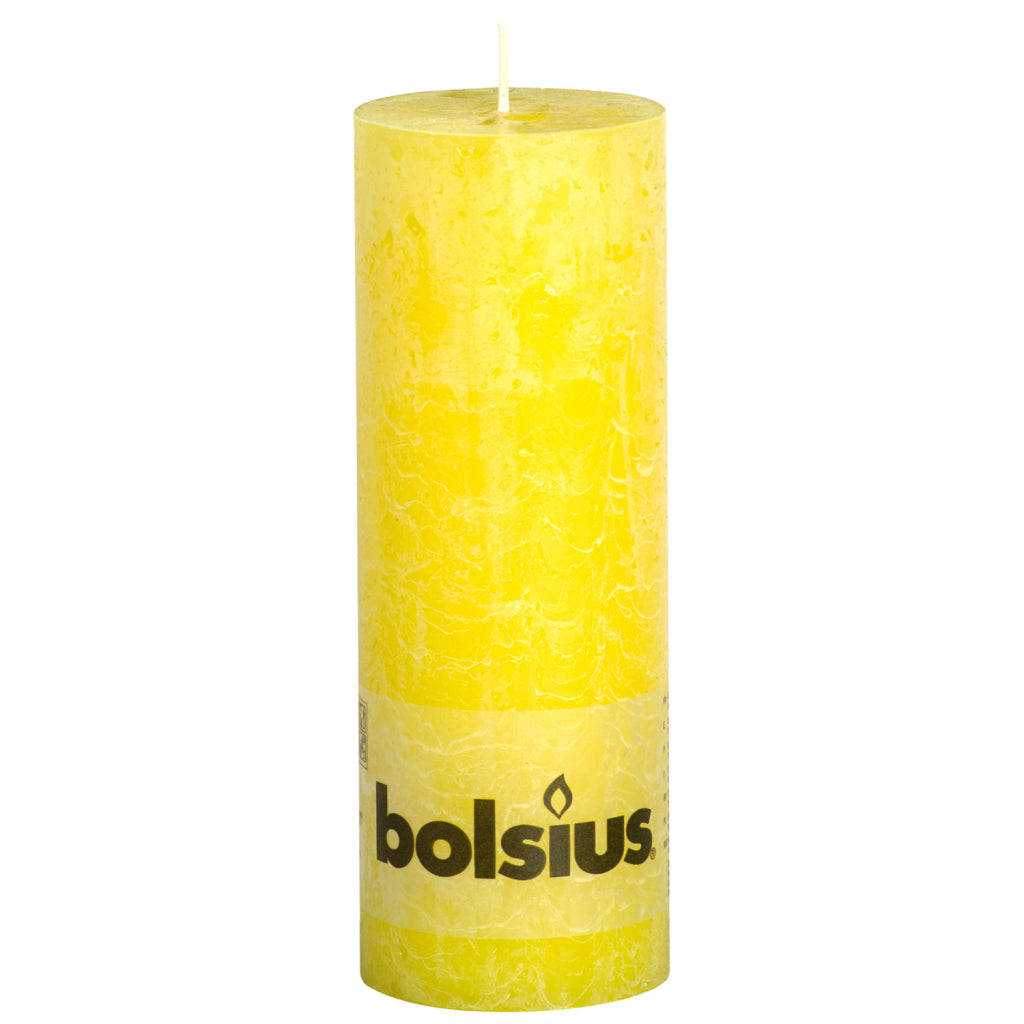 Bolsius stub stearinlys 19x6,8 cm gul