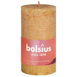 Bolsius bolsius stollen glans 8 st rustikk 100x50 mm honning gul