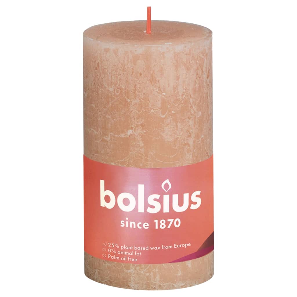 Bolsius Bolsius Stollen Shine 4 st rústico 130x68 mm fornido