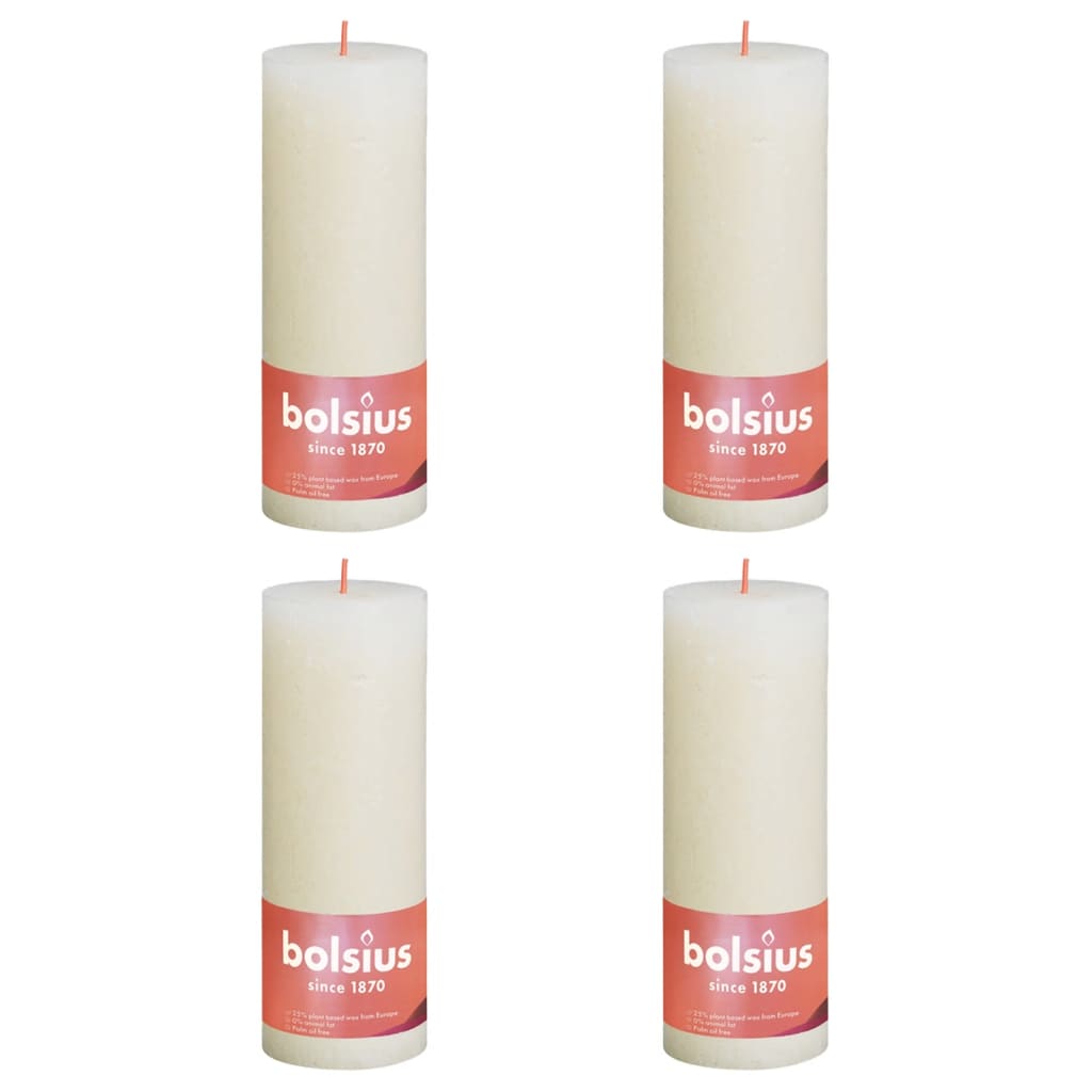 Bolsius Bolsius Stollen Shine 4 St Rustic 190x68 mm myk perlefarget