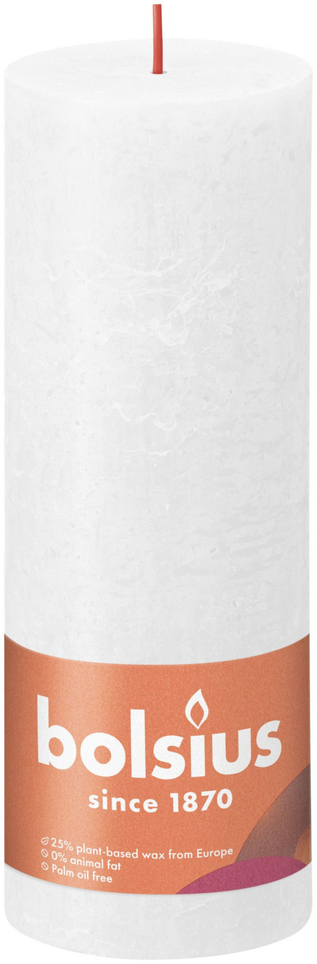 Bolsius stompkaars wit 19 cm