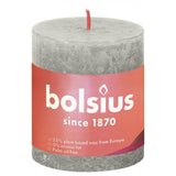 Bolsius Bolsius Stollen SHINE 4 ST Rustic 80x68 mm sand gray