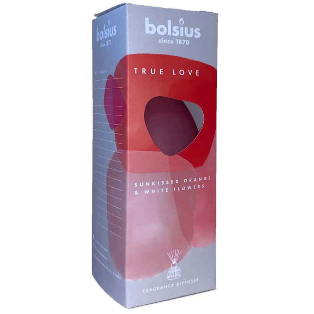 Bolsius Bolsius Amor verdadero hundido naranja y flores blancas 45 ml