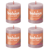 Bolsius Bolsius Stollen Shine 4 St Rustic 80x68 mm Ash Rose