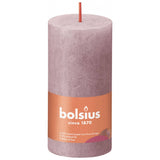 Bolsius Bolsius Stollen Shine 8 St Rustic 100x50 mm Rosa di cenere