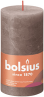 Bolsius rustiek stompkaars 130 68 - rustic taupe