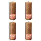 Bolsius Bolsius Stollen Shine 4 St Rustiek 190x68 mm Spice Brown