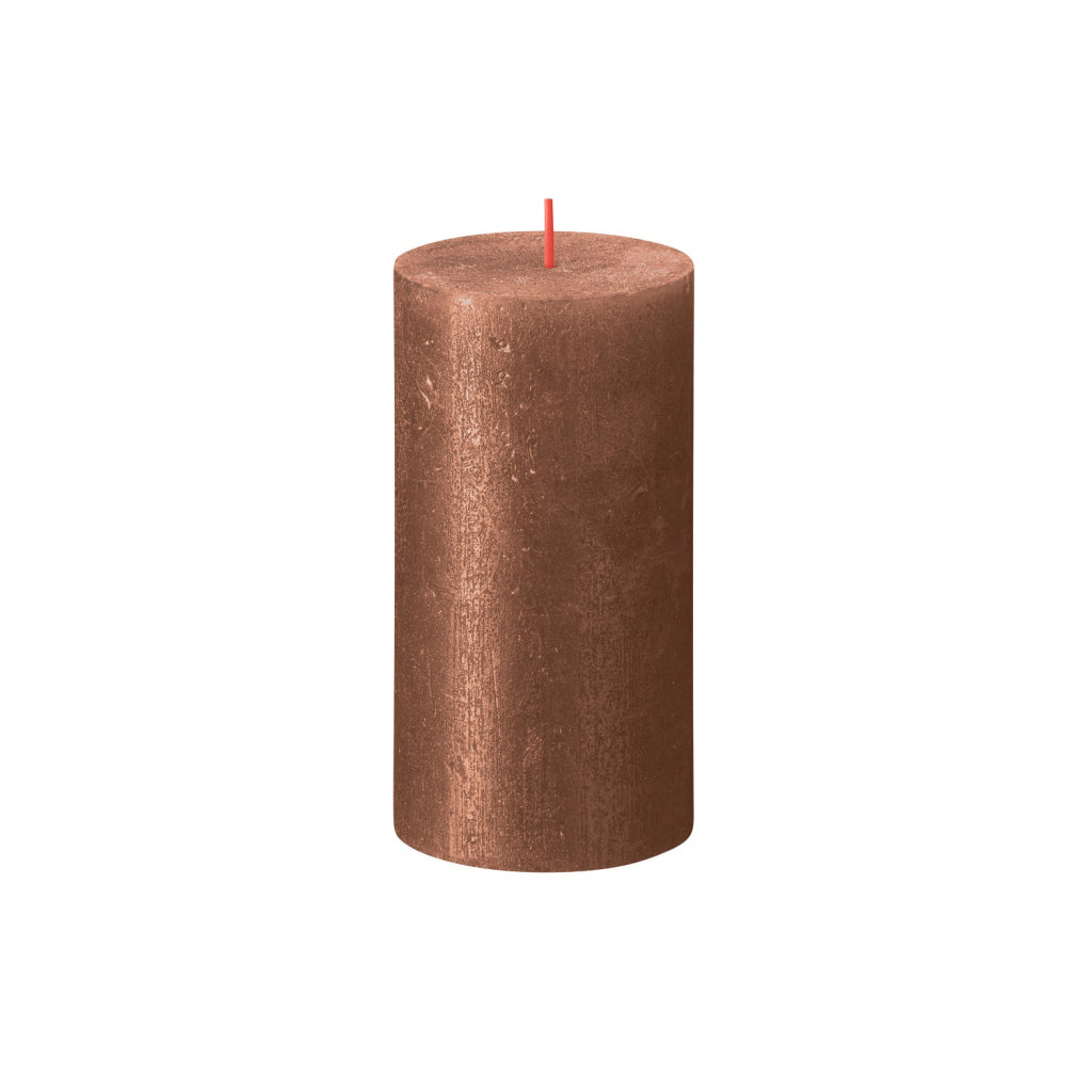 Bolsius Shimmer Stub Candle Kupfer 13x6,8 cm