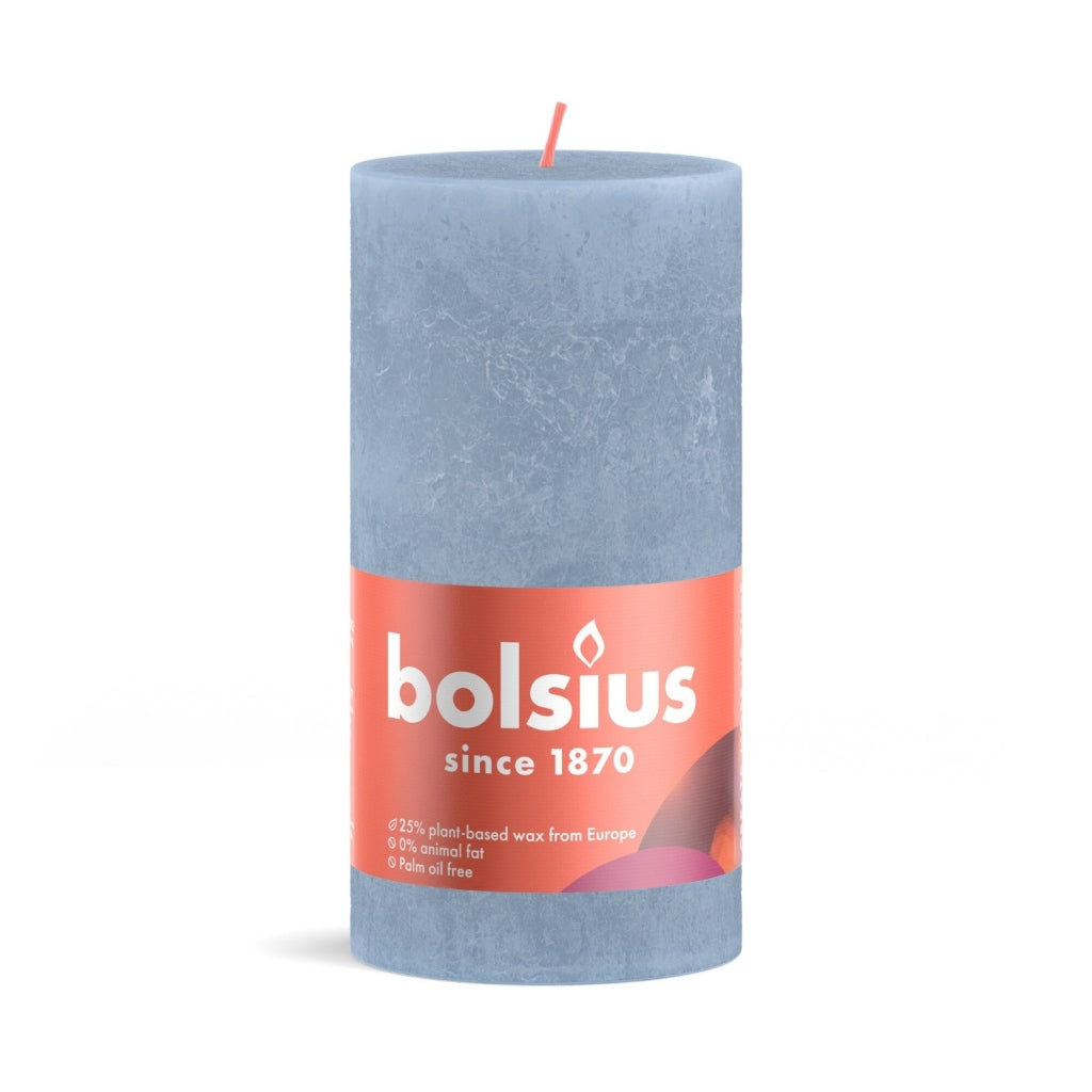 Bolsius Stub Candle Rustic 13x6.8 cm Himmel blo