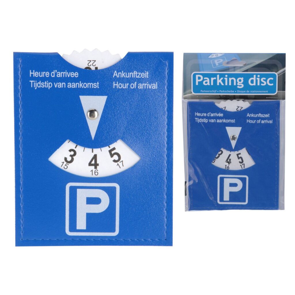 Basic parking disc 11x15 cm blue