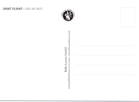 Prentbriefkaart cd01: night flight. 6 st | 6 stuks