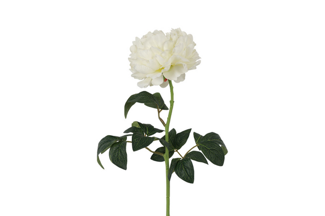 Countryfield kunstbloem paeonia rosaline wit 5x14x44cm
