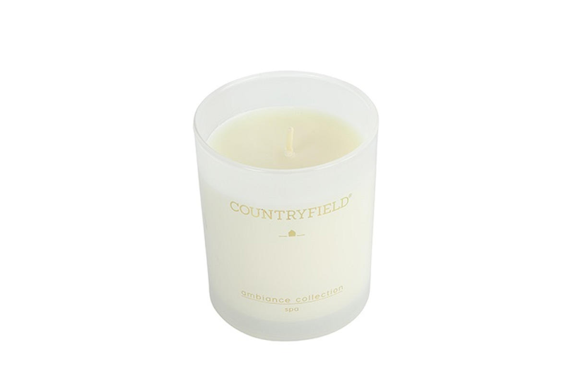 Countryfield ambiance geurkaars 7x7x9cm - spa