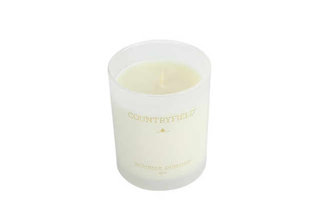 Countryfield ambiance geurkaars 7x7x9cm - spa