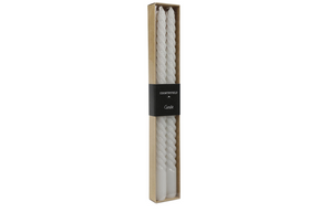 Countryfield dinerkaars twirly 30cm 2 stuks - wit