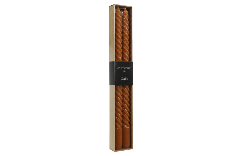 Countryfield dinerkaars twirly 30cm 2 stuks - amber