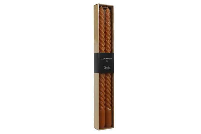 Countryfield dinerkaars twirly 30cm 2 stuks - amber