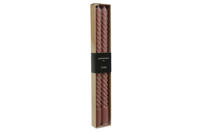 Countryfield dinerkaars twirly 30cm 2 stuks - roze
