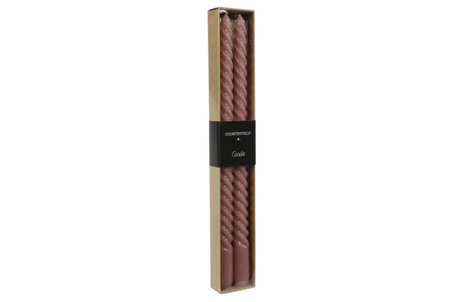 Countryfield dinerkaars twirly 30cm 2 stuks - roze