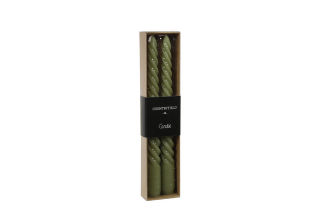 Countryfield dinerkaars twirly 20cm 2 stuks - licht groen