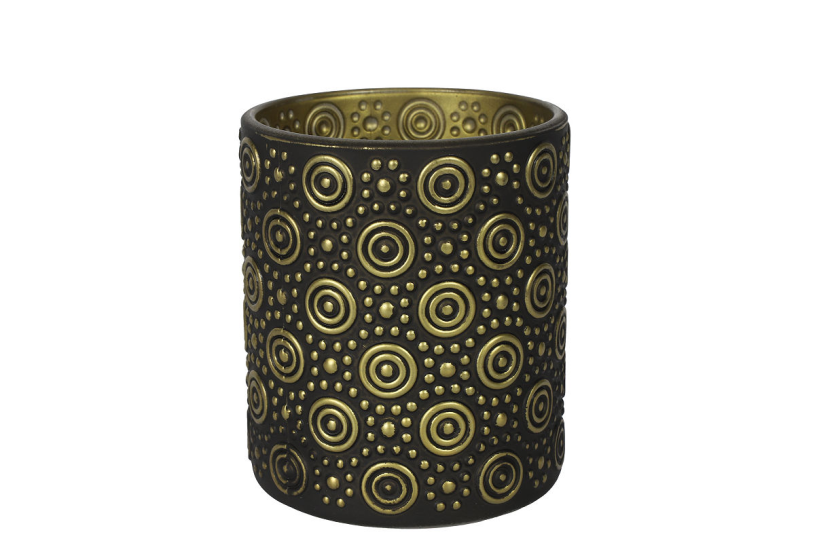 Countryfield theelichth ro hailey m zwart goud 10cm