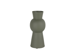 Countryfield vaas andor s metaal leger groen 21cm