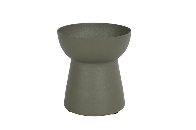 Countryfield vaas doreen s metaal leger groen 12cm