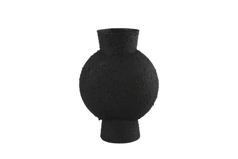 Countryfield vaas fresco s metaal zwart 23cm