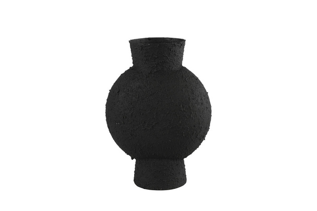 Countryfield vaas fresco s metaal zwart 23cm