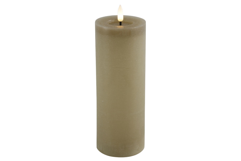 Countryfield led stompkaars rustiek xl 7,5x7,5x20cm - beige