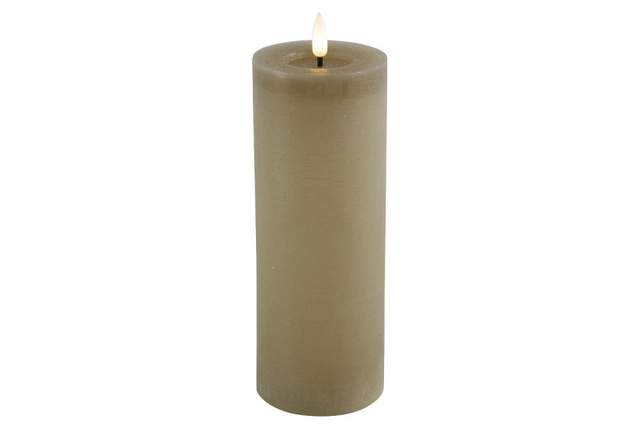 Countryfield led stompkaars rustiek xl 7,5x7,5x20cm - beige