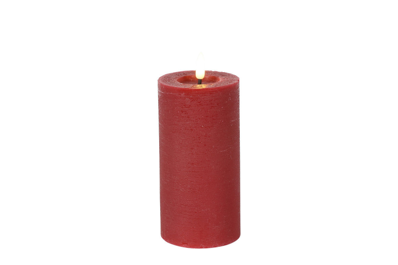 Countryfield led stompkaars rustiek l 7,5x7,5x15cm - rood