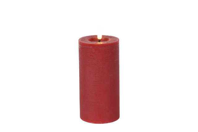 Countryfield led stompkaars rustiek l 7,5x7,5x15cm - rood