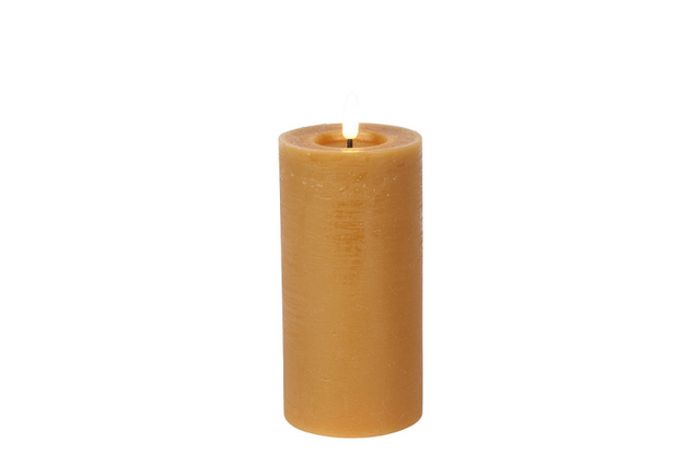 Countryfield led stompkaars rustiek l 7,5x7,5x15cm - amber