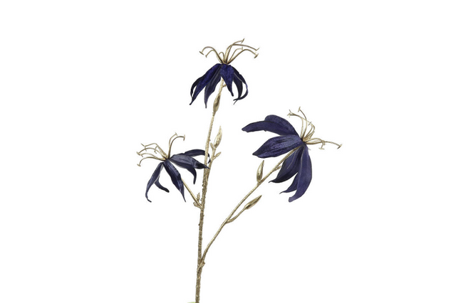 Countryfield kunstbloem gloriosa s d.blauw 61cm